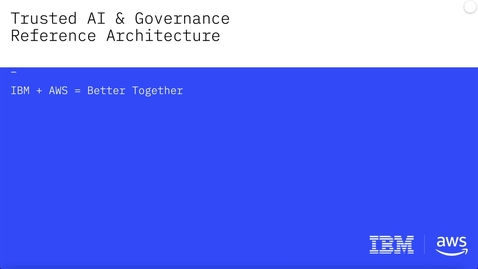 Thumbnail for IBM and AWS help you govern your data 