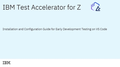 Thumbnail for Client installation and configuration guide for Early Development Testing for VS Code