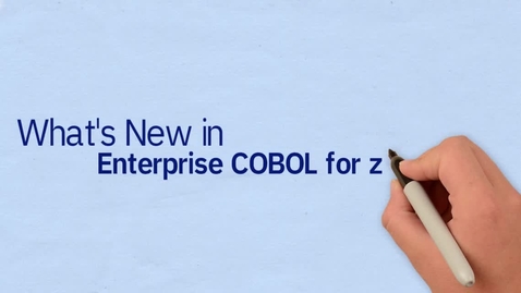 Thumbnail for entry What's new in IBM Enterprise COBOL for z/OS, V6.3