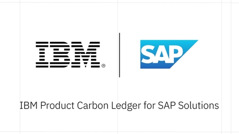 Thumbnail for IBM Product Carbon Ledger for SAP Solutions