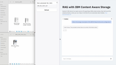 Thumbnail for Content-aware IBM Storage Scale Demo