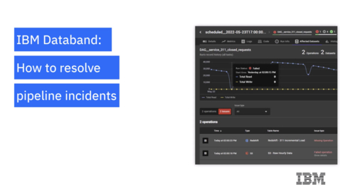 Thumbnail for Demo: How to analyze and resolve data pipeline incidents with IBM Databand
