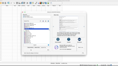 Thumbnail for Loading Data and Exploring Your First Dataset