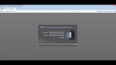 Thumbnail for entry Copy Services Manager (CSM) Setup Demo