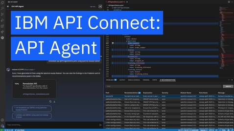 Thumbnail for The API Agent in IBM API Connect