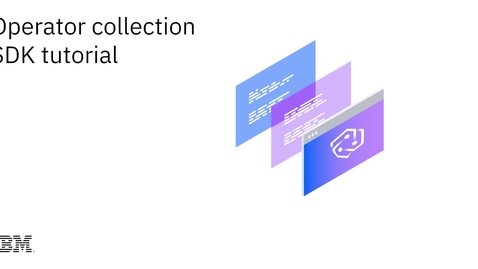 Thumbnail for Operator Collection SDK Tutorial_part_1