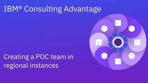 Thumbnail for Creating a POC team in regional instances