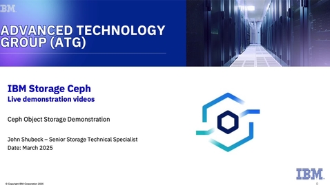 Thumbnail for Ceph Object Storage Demo