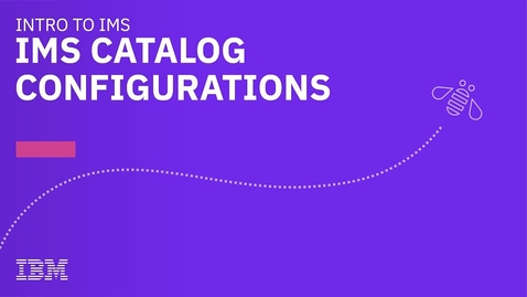 Thumbnail for entry IMS catalog configurations