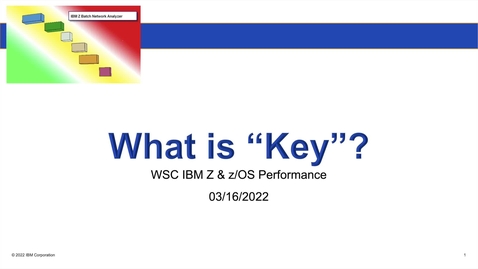 Thumbnail for zBNA: What is &quot;Key&quot;?