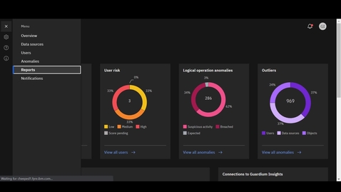 Thumbnail for Guardium Insights 交互式演示 – 分享洞察