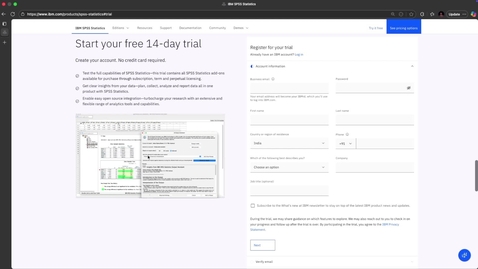 Thumbnail for Download, Install, and Launch IBM SPSS Statistics