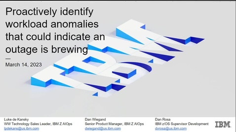 Thumbnail for entry Proactively identify workload anomalies that could indicate an outage is brewing