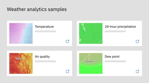 Thumbnail for Environmental Intelligence - Weather analytics