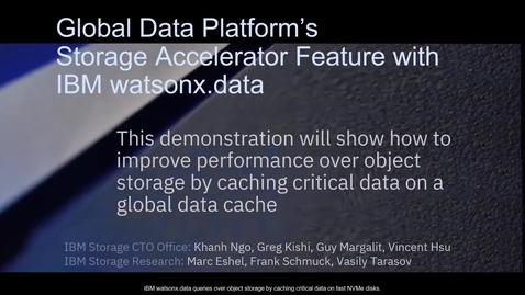 Thumbnail for entry IBM watsonx.data together with IBM Storage Fusion HCI System