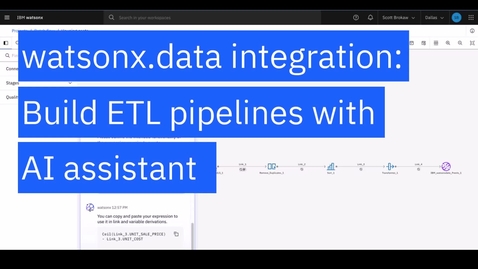 Thumbnail for AI pipeline assistant in watsonx.data integration