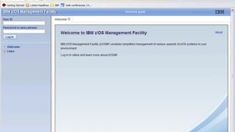 Thumbnail for entry Introducing the new face of z_OS - the IBM z_OS Management Facility