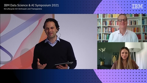 Thumbnail for Ein Gespräch mit ... einer digitalen Gipfelstürmer: Filiz Elmas (DIN) und Dr. Wolfgang Hildesheim (IBM)