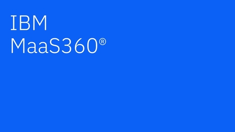 Thumbnail for IBM Security MaaS360 with Watson: Demonstração do produto
