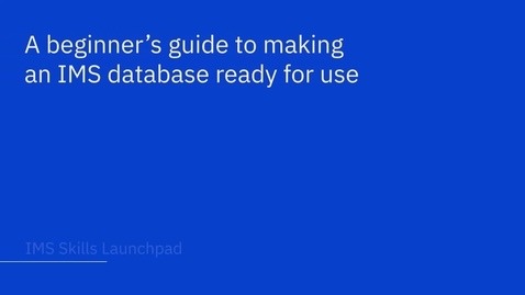 Thumbnail for Part 5a: Overview of registering a database to DBRC