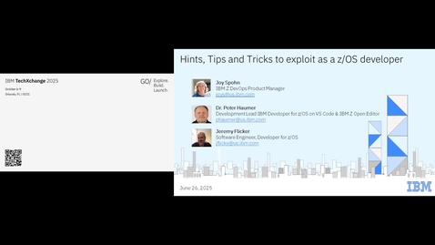 Thumbnail for Hints, Tips and Tricks to exploit as a z/OS developer