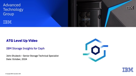 Thumbnail for IBM Storage Insights for Ceph