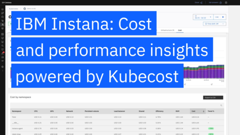 Thumbnail for IBM Instana cost and performance insights powered by Kubecost
