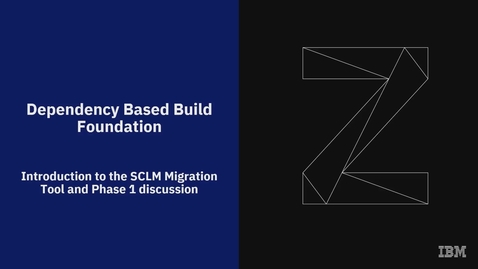 Thumbnail for entry IBM Dependency Based Build Course; Migrating SCLM to Git (Part 1 of 3)