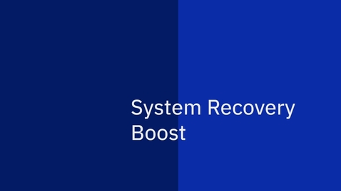 Thumbnail for entry IBM Z System Recovery Boost