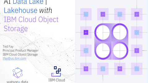 Thumbnail for AI Data Lake - Lakehouse with IBM Cloud Object Storage