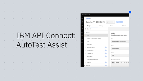 Thumbnail for IBM API Connect: AutoTest Assist