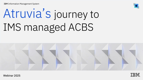 Thumbnail for Atruvia's journey to IMS managed ACBs
