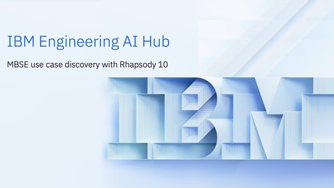 Thumbnail for MBSE use case discovery demo