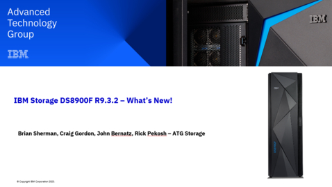 Thumbnail for IBM DS8900F R9.3.2 Update - 03092023