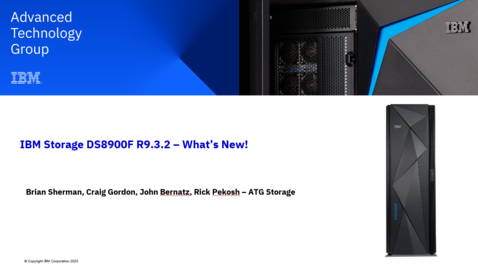Thumbnail for entry IBM DS8900F R9.3.2 Update - 03092023