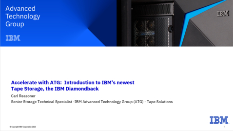 Thumbnail for entry Introduction to IBM’s newest Tape Storage, the IBM Diamondback Tape Library - 08222023