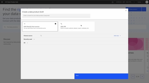 Thumbnail for entry Onboard data products from disparate source systems