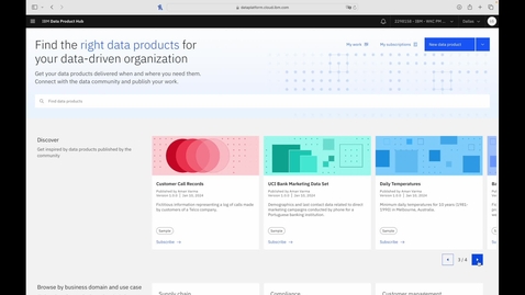 Thumbnail for entry Streamline discovery and delivery of ready-to-use data products