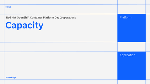 Thumbnail for entry Capacity - Red Hat OpenShift Container Platform Day 2 operations