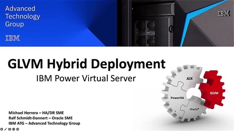Thumbnail for entry PowerHA EE Hybrid GLVM (Geographic Logical Volume Manager) Demo (Oracle ASM Deployment) 