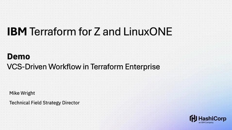 Thumbnail for Demo for a VCS-Driven Workflow in Terraform Enterprise