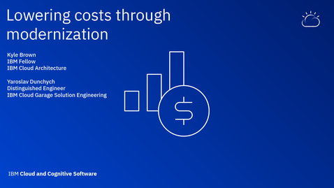 Thumbnail for Lowering costs through modernization - Thought Leaders Webinar Series