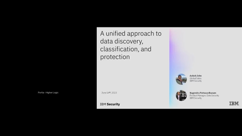 Thumbnail for A unified approach to data discovery, classification, and protection