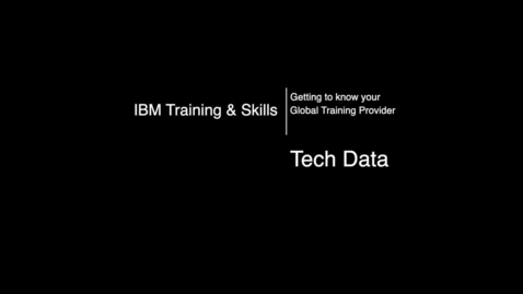 Thumbnail for entry Interview with our Global Training Provider TechData