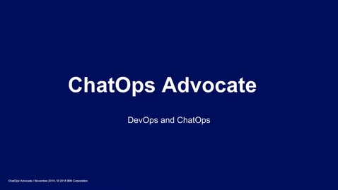 Thumbnail for What is ChatOps