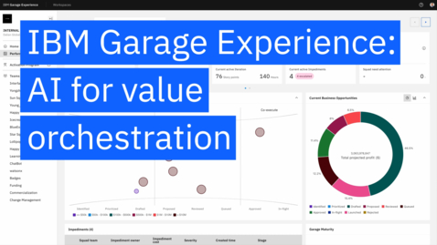 Thumbnail for entry IBM Garage Experience: AI for value orchestration