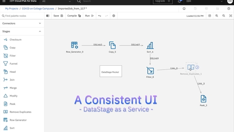 Thumbnail for IBM DataStage as a Service Preview