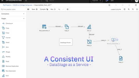 Thumbnail for entry IBM DataStage as a Service Preview