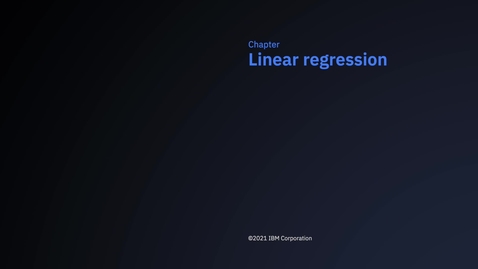 Thumbnail for entry SPSS Statistics Early Access Program - Linear regression