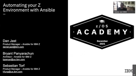 Thumbnail for entry zOS Academy - Ansible